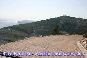 Schotterstraße Richtung Pupnatska Luka